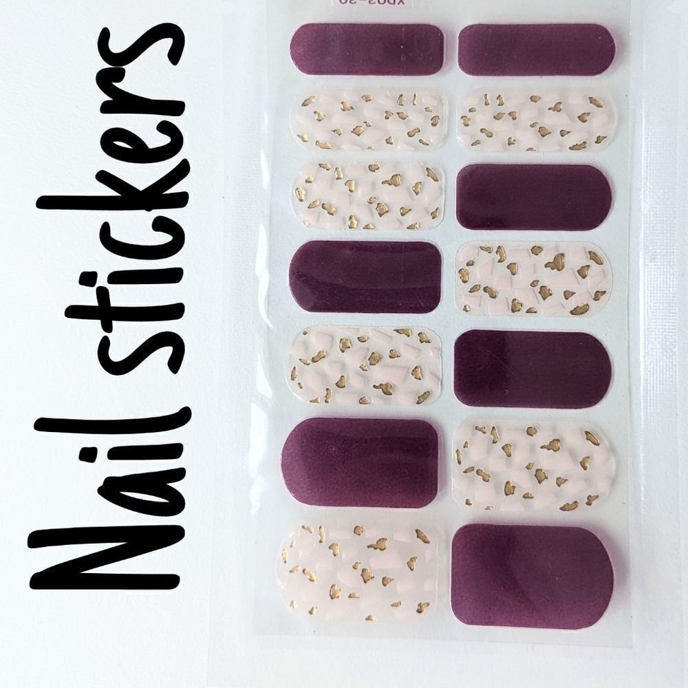 NAIL Art Stickers  Glitter Design